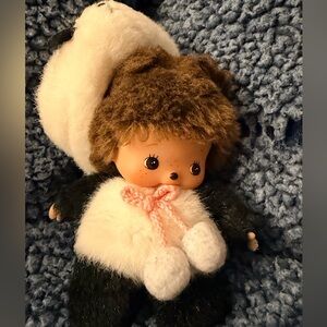 Bebechhichi Baby Panda Bear  5" Sekiguchi Monchhichi Monkey Doll Toy Plush
